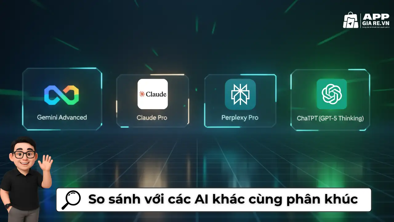 Tài khoản AI Chat GPT Plus Giá Rẻ Chính Chủ 5 So sánh chat gpt plus với các AI khác cùng phân khúc