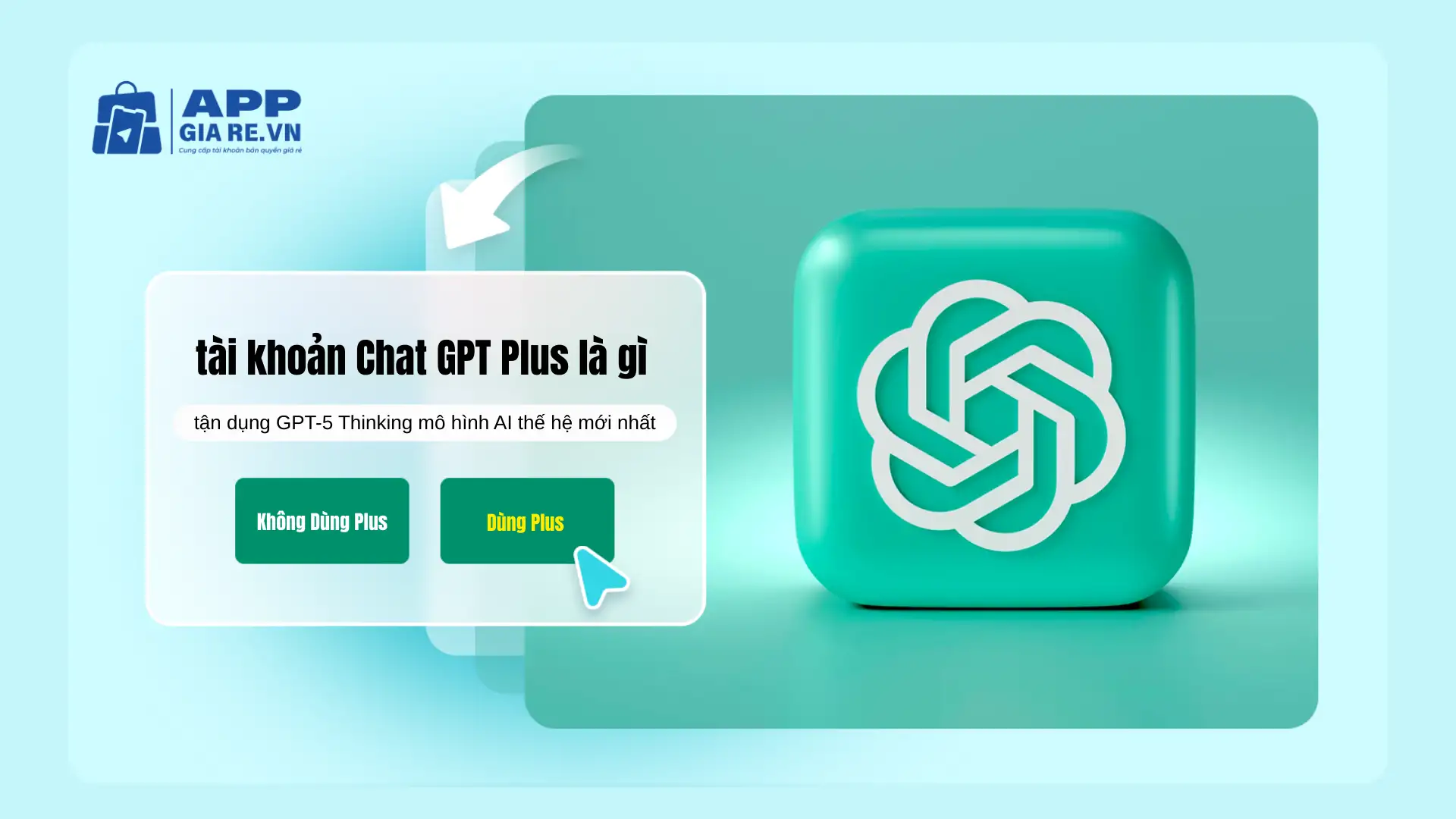 Tài khoản AI Chat GPT Plus Giá Rẻ Chính Chủ 4 tài khoản Chat GPT Plus là gì tìm hiểu cùng appgiare.vn