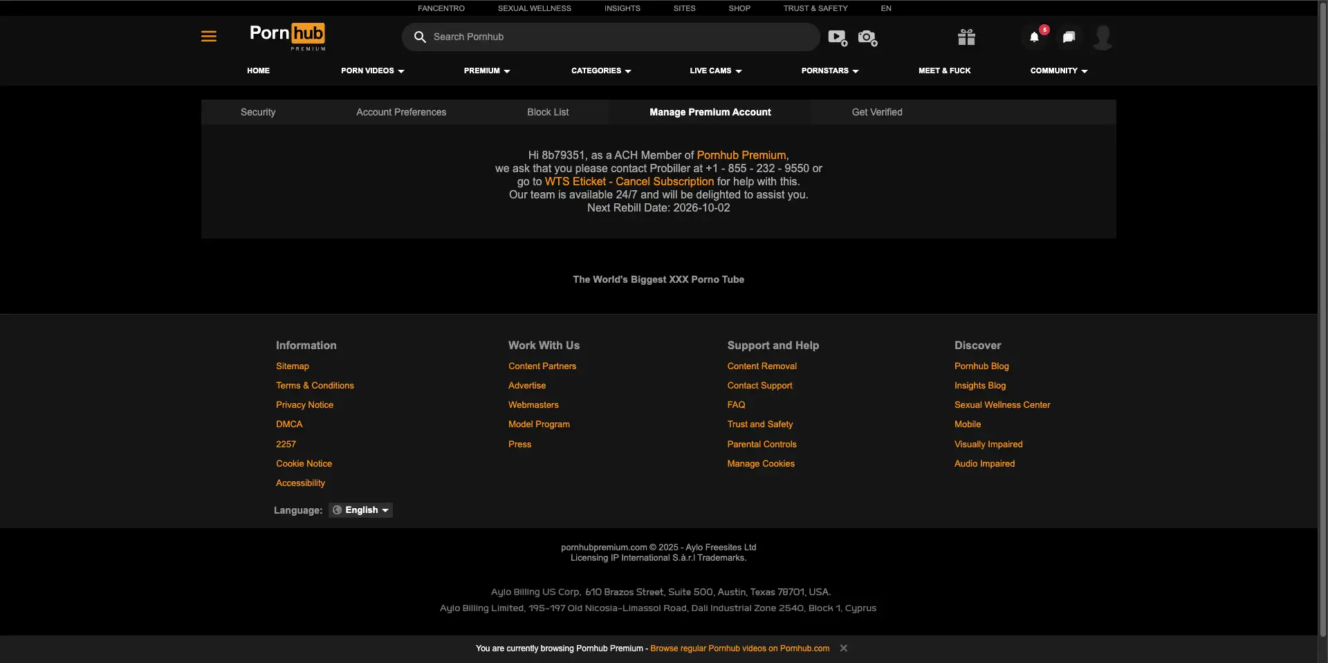Tài khoản Pornhub Premium 12 tháng 3 Pornhub Premium Là Gì?