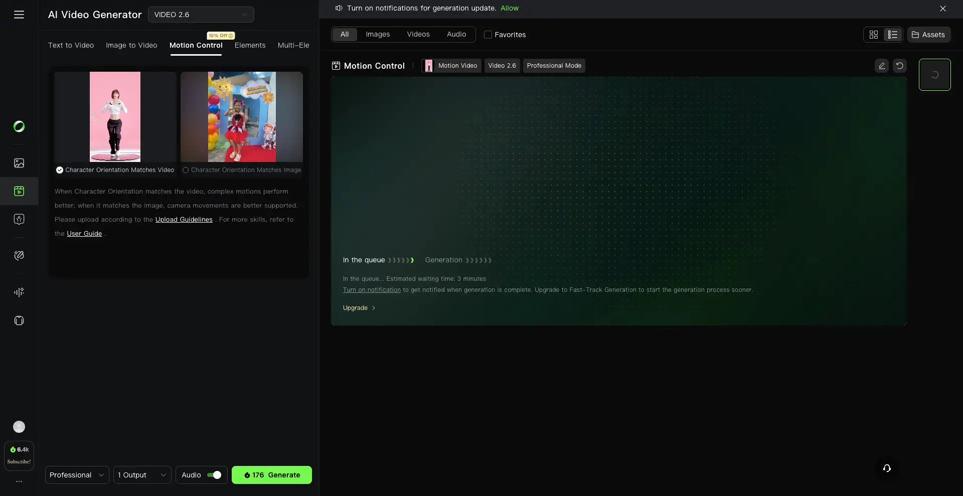 kling ai reg video nhay motion control