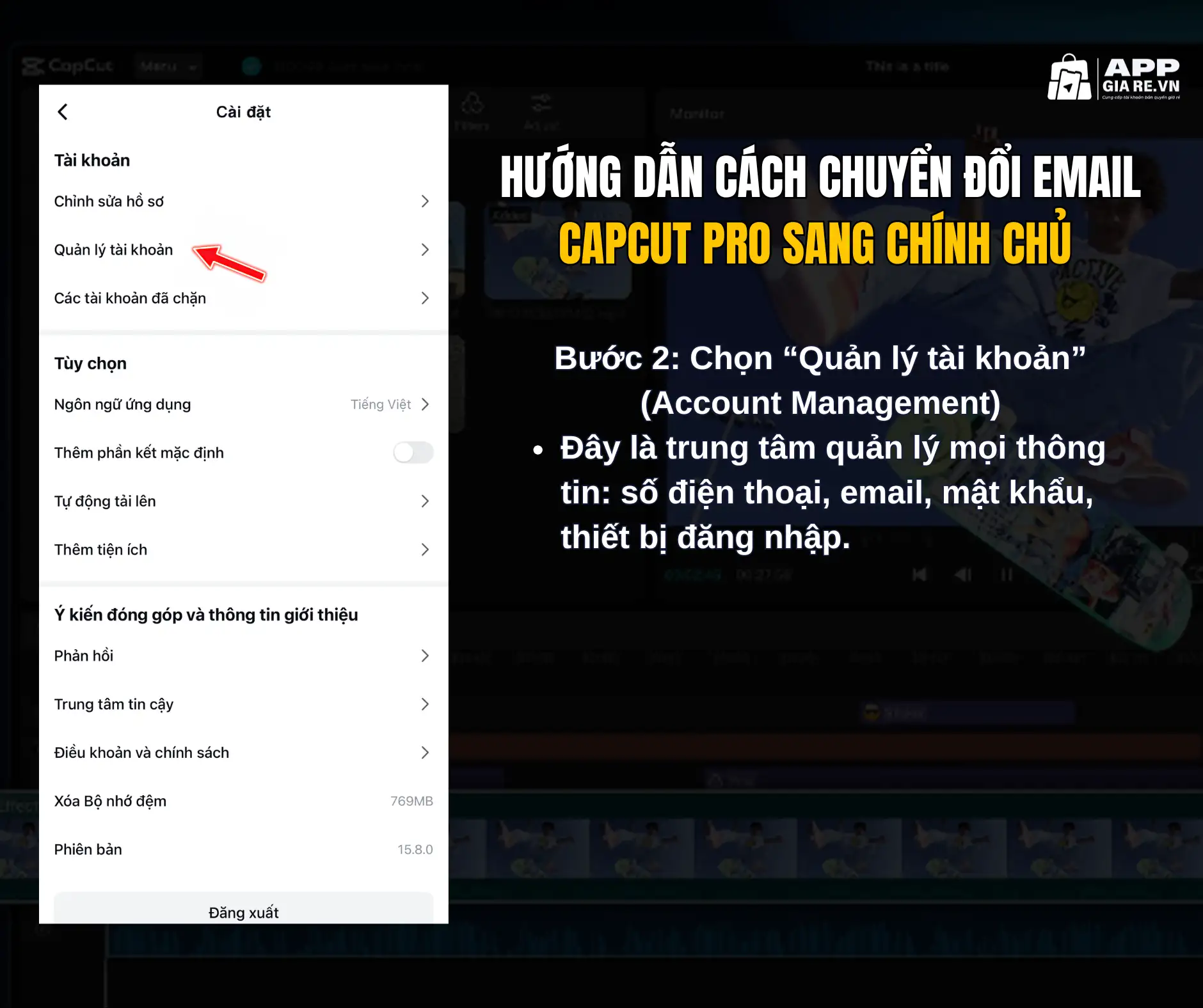 Email hoàn toàn mới, chưa từng đăng nhập CapCut Bước 2