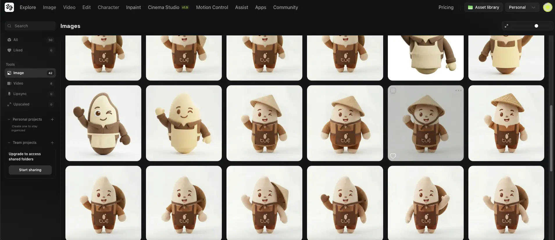 tao hinh anh tu higgsfield