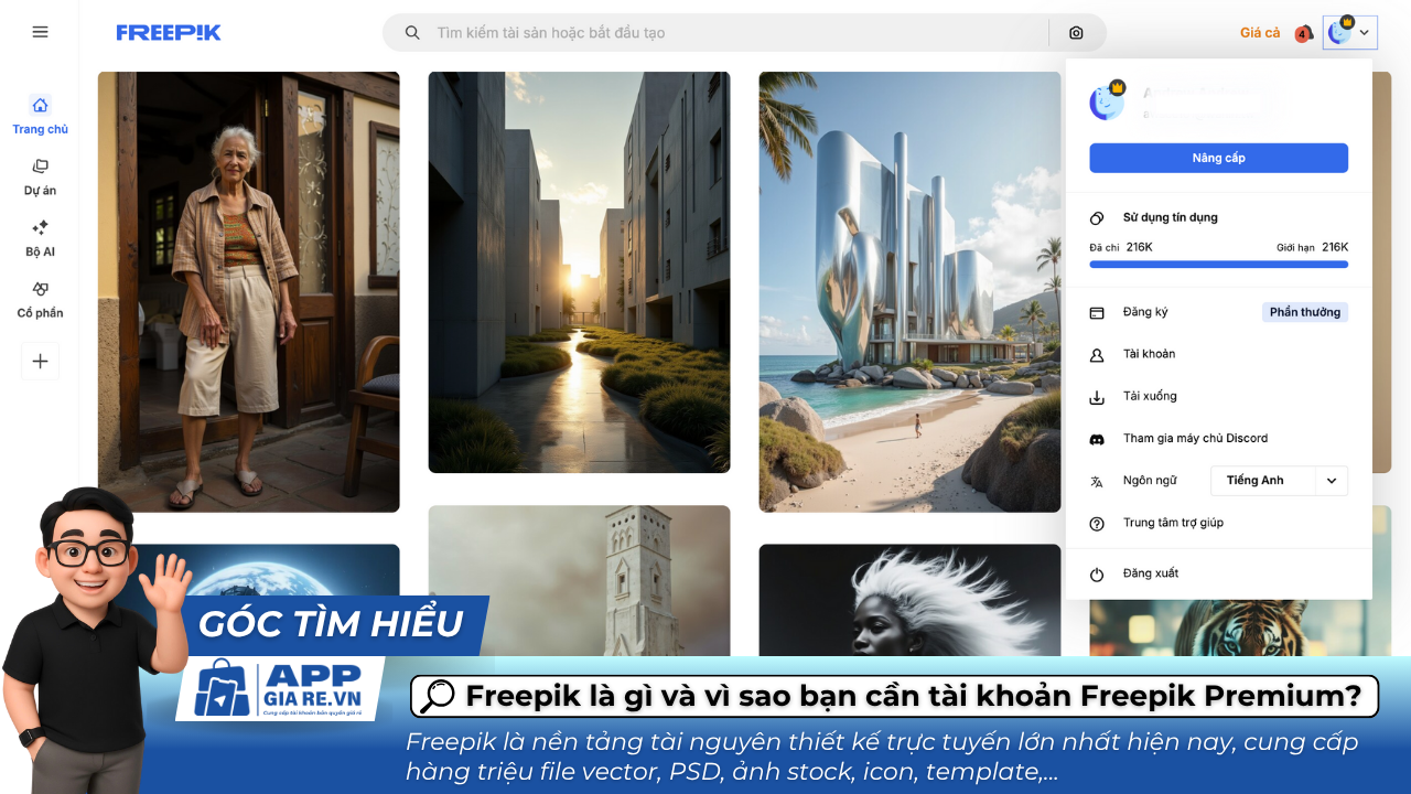 Freepik la gi va vi sao ban can tai khoan Freepik Premium