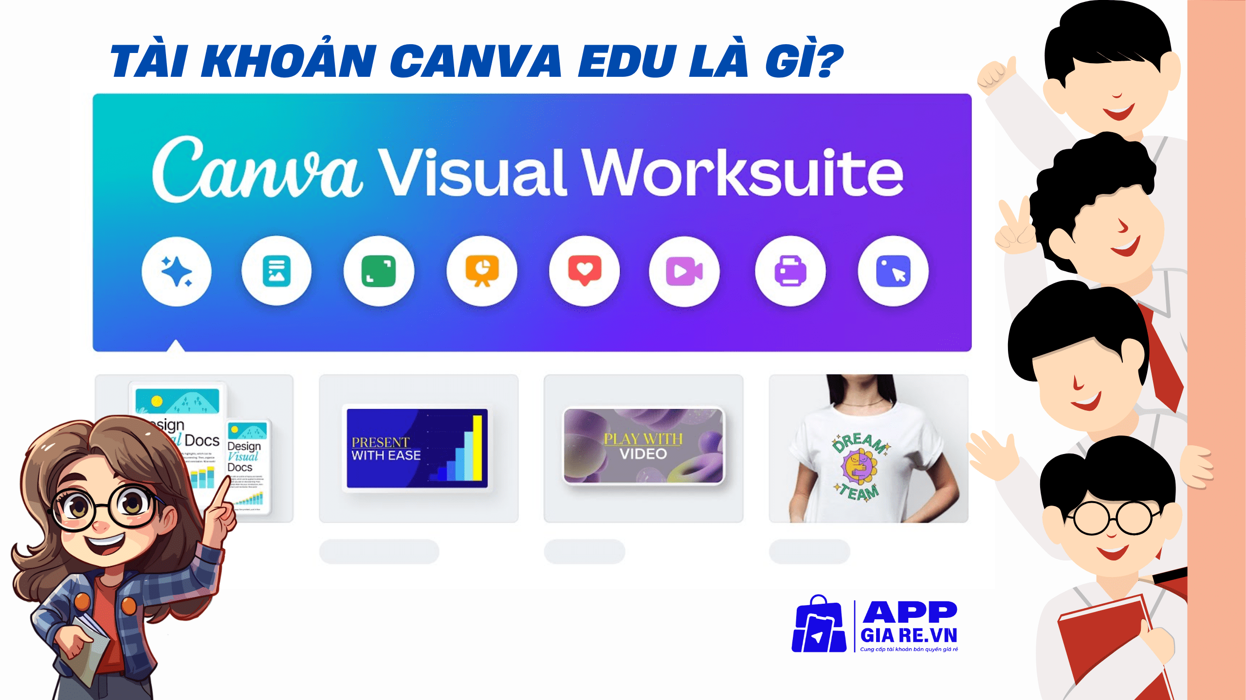 Tai khoan Canva Edu la gi