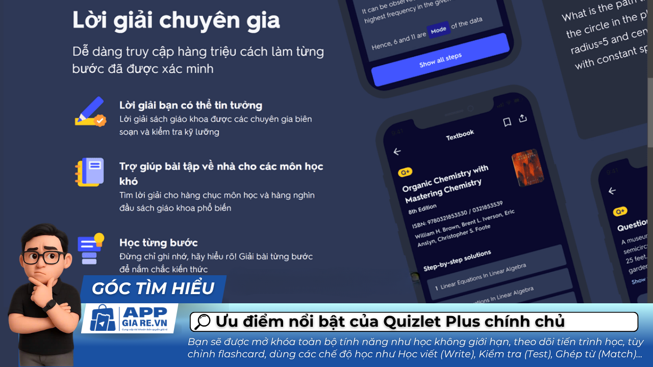 Uu diem noi bat cua tai khoan Quizlet Plus chinh chu