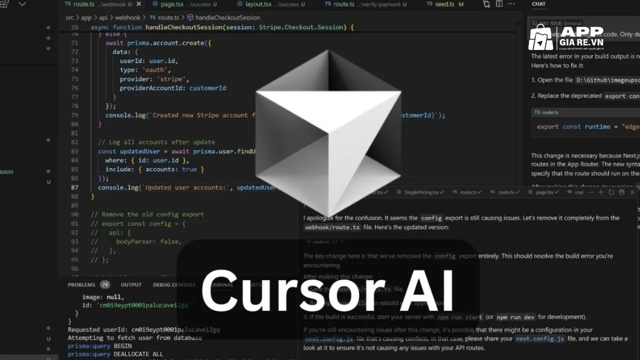 Cursor AI là trình soạn thảo mã nguồn thông minh tích hợp AI hỗ trợ viết và sửa code