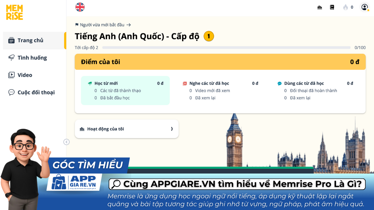 Cung APPGIARE.VN tim hieu ve Memrise Pro La Gi