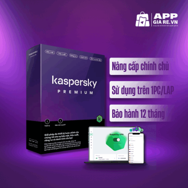 Key kich hoat Kaspersky Premium gia re 1 nam 1 thiet bi