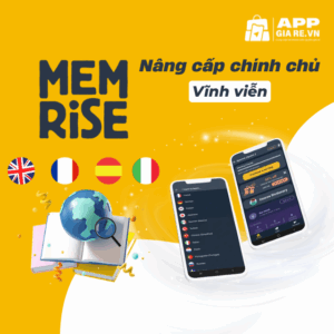 Nâng cấp tài khoản Memrise Pro vĩnh viễn giá rẻ