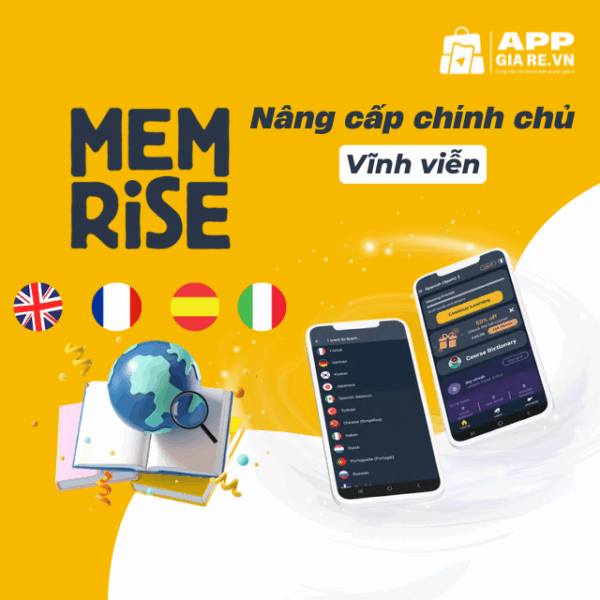 Nang cap Memrise Pro chinh hang tron doi gia chi 849K
