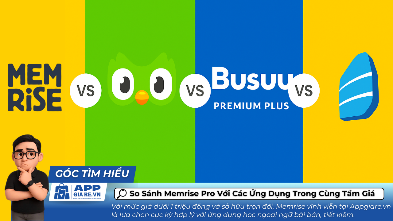 So Sanh Memrise Pro Voi Cac Ung Dung Trong Cung Tam Gia