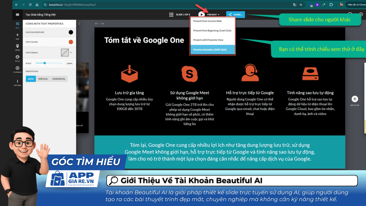 Gioi Thieu Ve Tai Khoan Beautiful AI