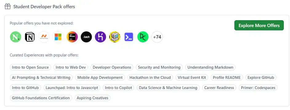 Hệ Sinh Thái GitHub Student Developer Pack Có Gì?