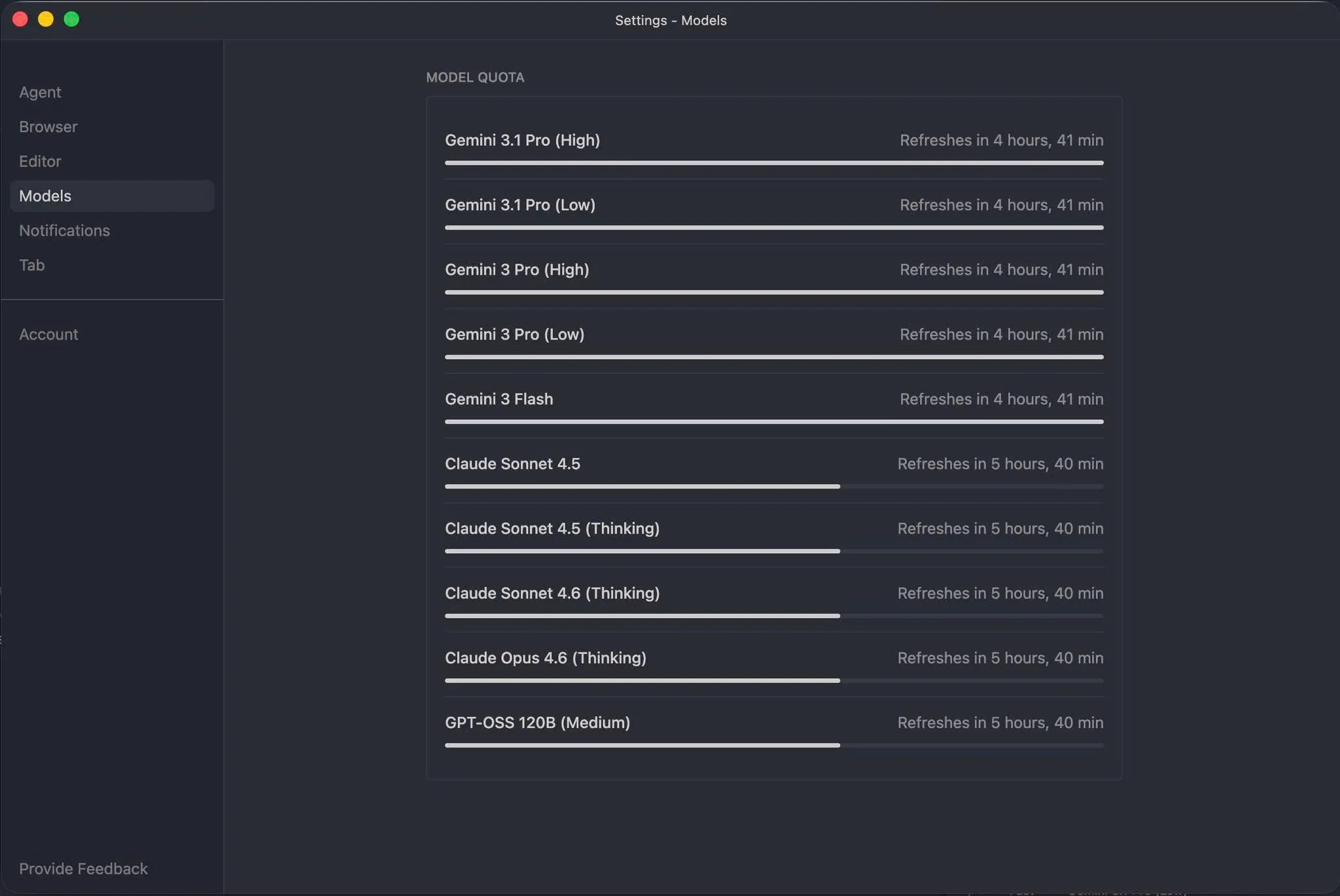 Gemini 3.1 Pro có quota cao và quyền truy cập model đầy đủ