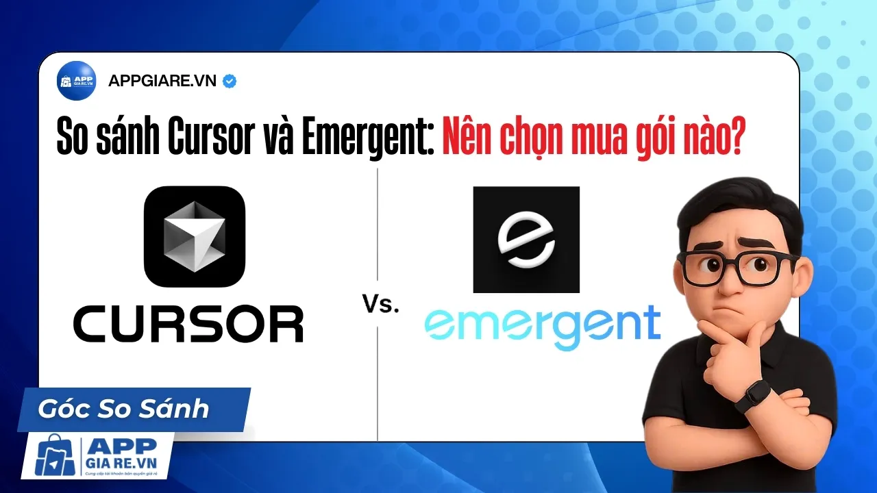 So sánh Cursor và Emergent: Nên chọn mua gói nào? 4 So sánh Cursor và Emergent: Nên chọn mua gói nào?