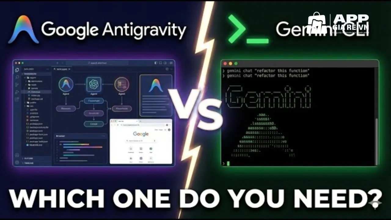 So sánh Google Antigravity và Gemini CLI: Chọn IDE agent-first hay terminal AI?