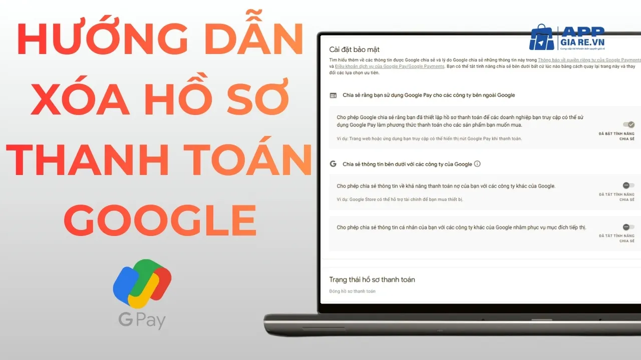 Cách xóa hồ sơ thanh toán Google nhanh chóng, đơn giản