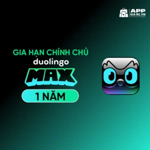 Nâng cấp tài khoản Duolingo Max 1 năm chính chủ giá rẻ