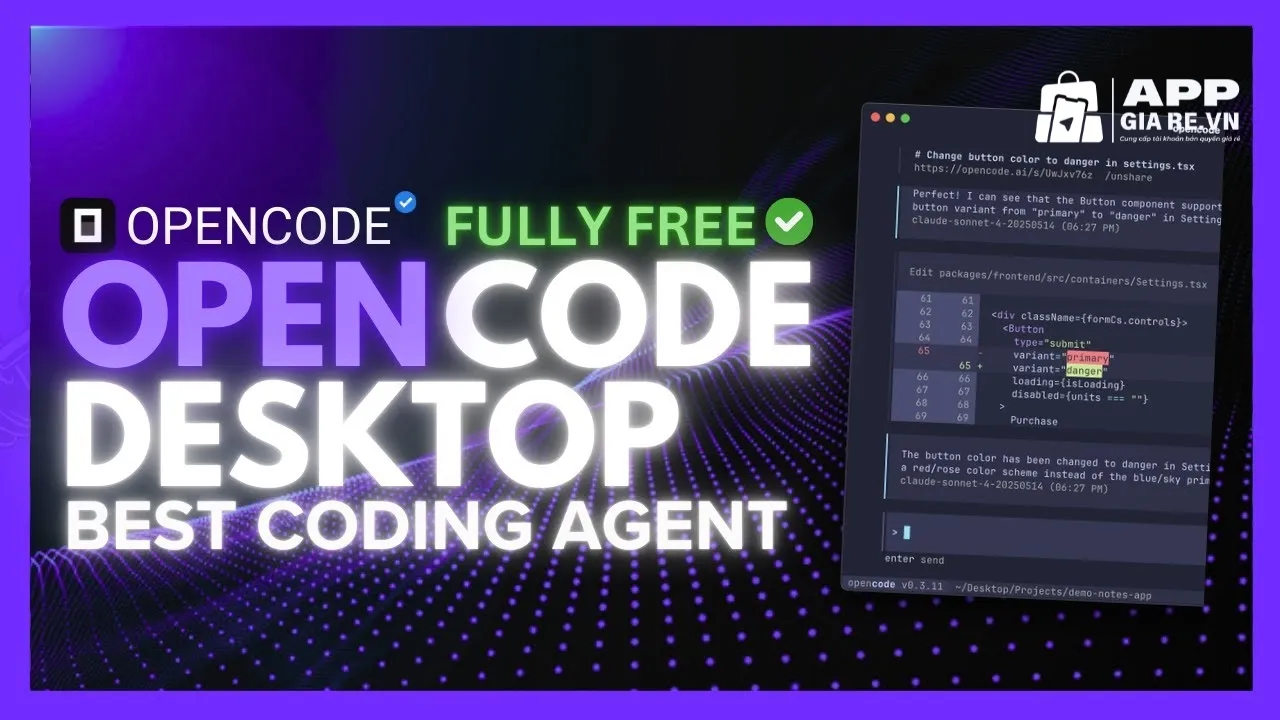 OpenCode AI coding agent mã nguồn mở hỗ trợ viết và sửa code trong terminal