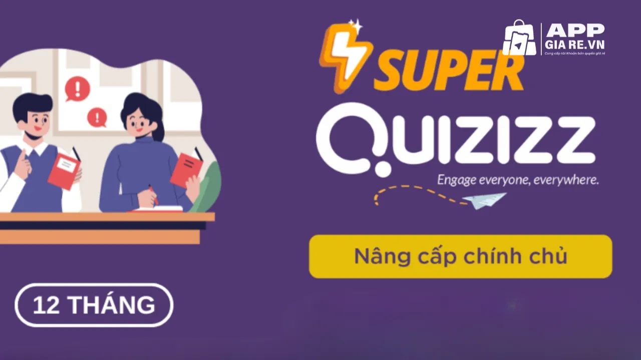 Mua tài khoản Quizizz Super - Nâng cấp chính chủ 12 tháng